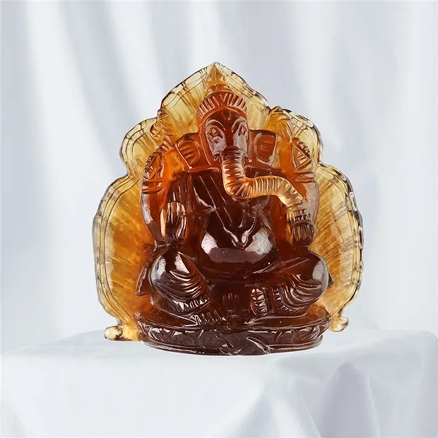 Ganesha Hessonit 4,80cm Unikat 003 | Großhandel Edelsteine, Heilsteine & Schmuck