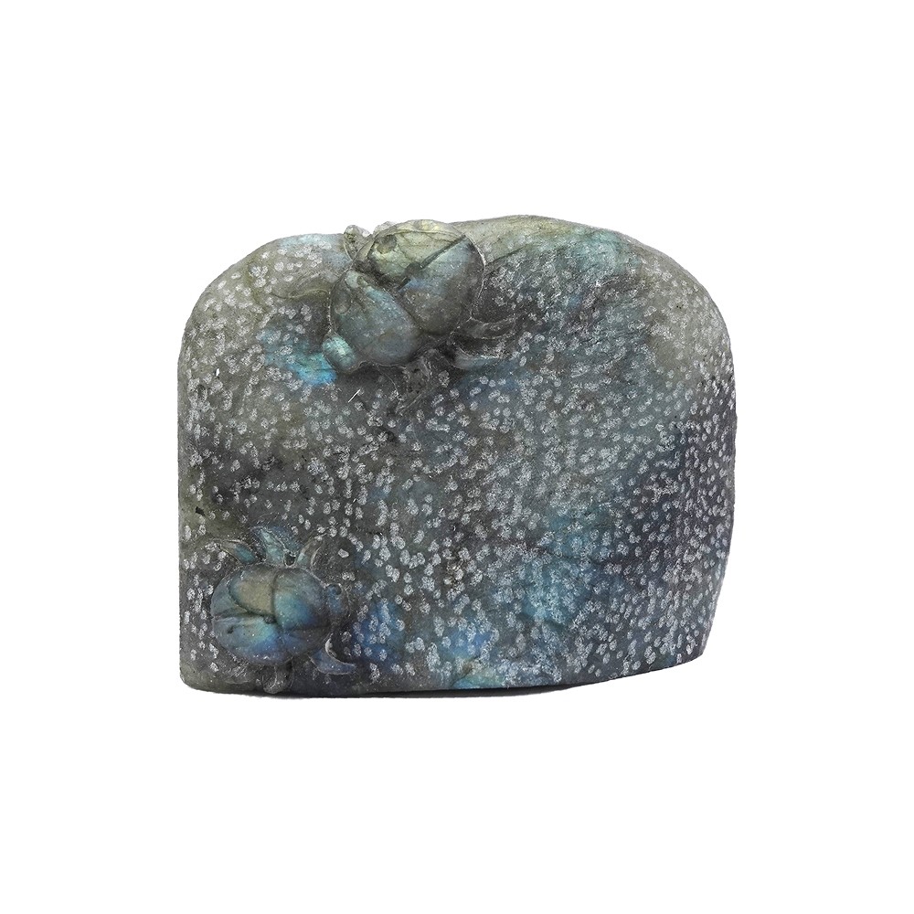 Scarabeo da incisione, labradorite, 6 x 8 cm, unico 023 | Marco Schreier