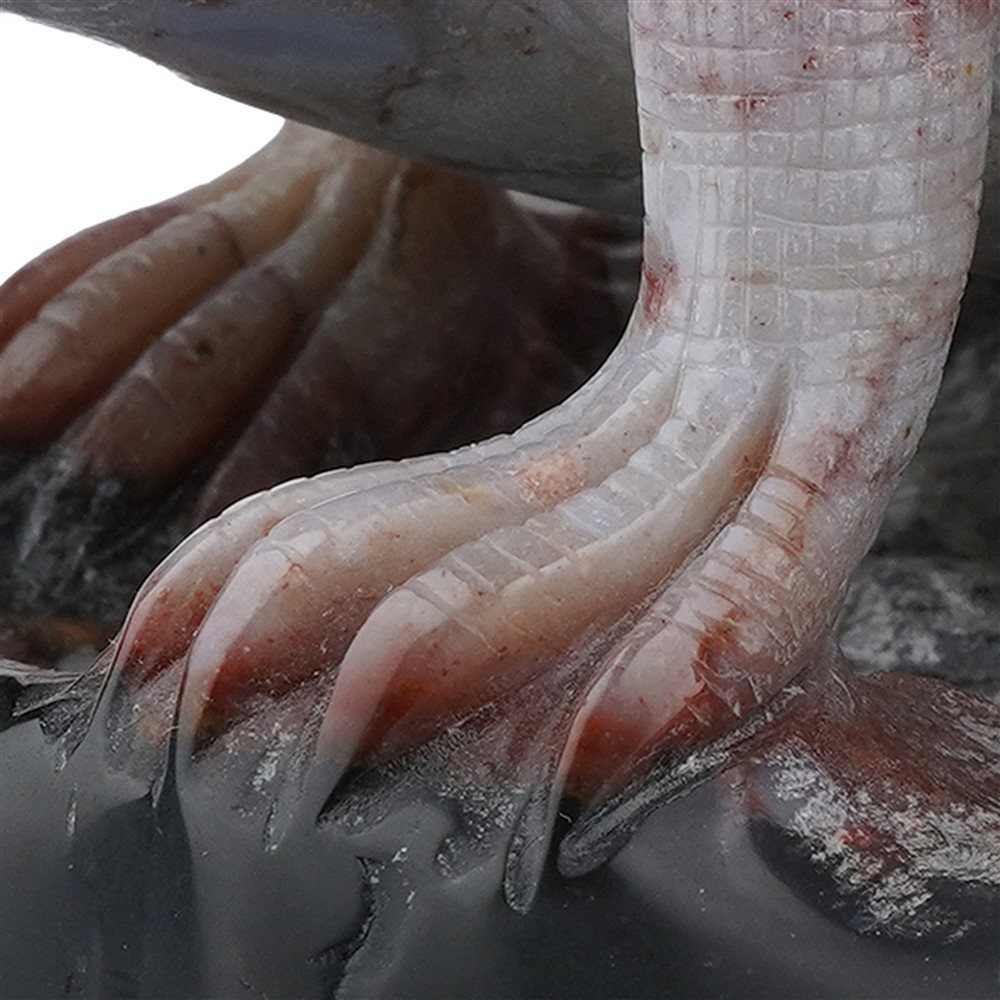 Engraving iguanas, Sardonyx 7 x 20cm, unique 002 | Marco Schreier