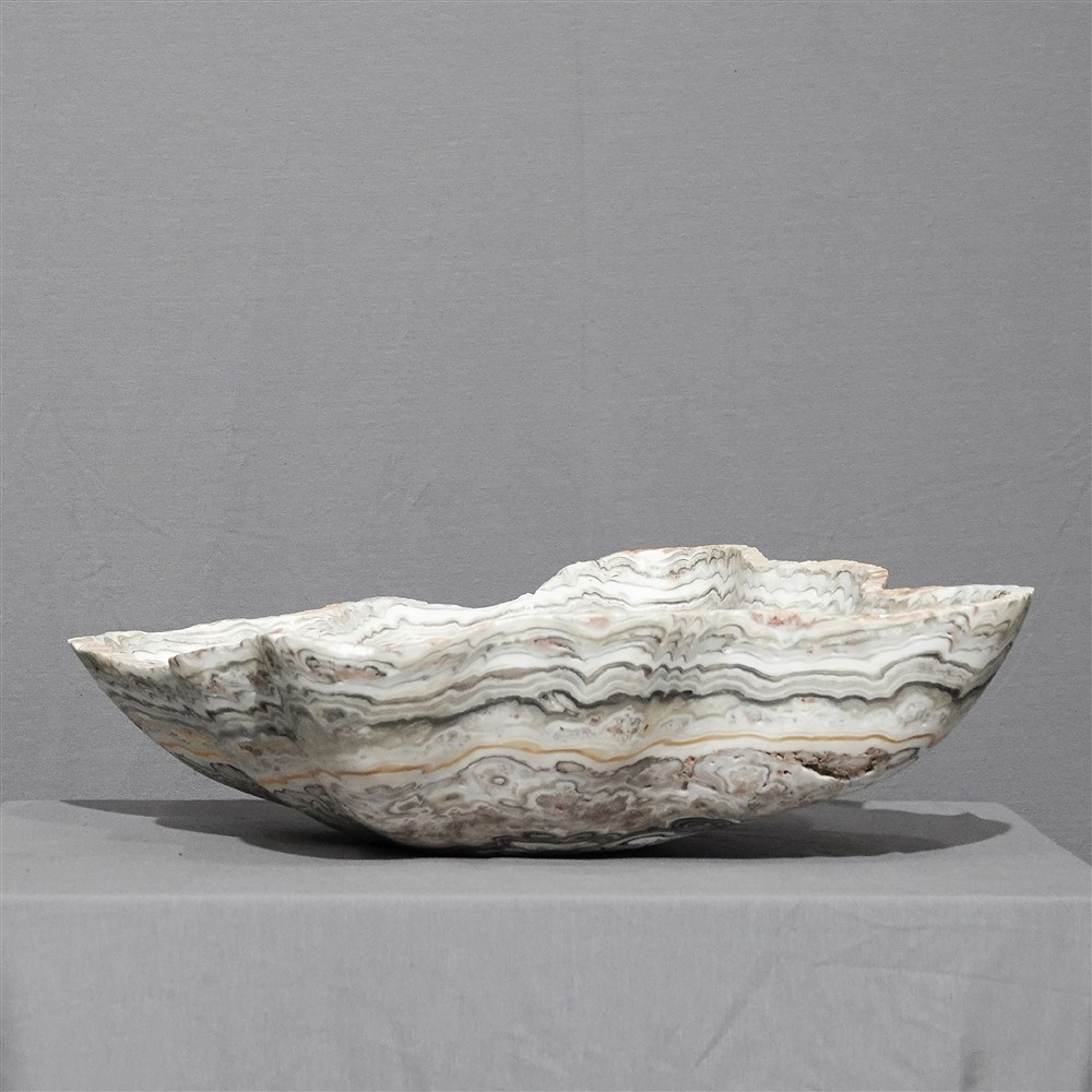 Bowl Onyx marble 45 x 44 x 15cm unique 013 | wholesaler gems & healing stones