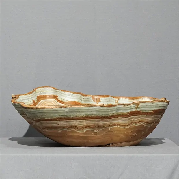 Schale Onyx-Marmor 51 x 48 x 18cm Unikat 035 | Edelsteine, Heilsteine & Schmuck