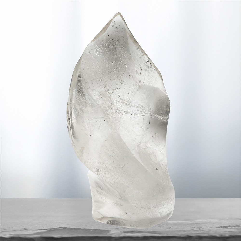 Freeform Rock Crystal, 17cm, unique 010 | wholesaler gems & healing stones