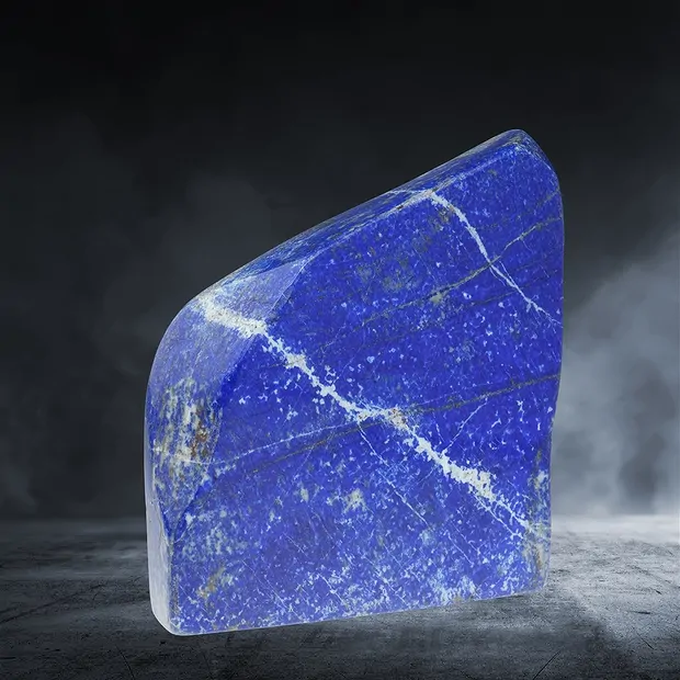 Anschliff Lapis Lazuli, 12,4 x 13,5 cm, Unikat 003 | Marco Schreier