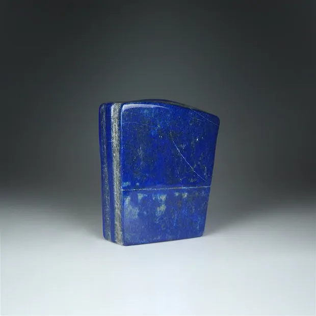 One side polished piece Lapis Lazuli, 15 x 13cm, unique 010 | Marco Schreier