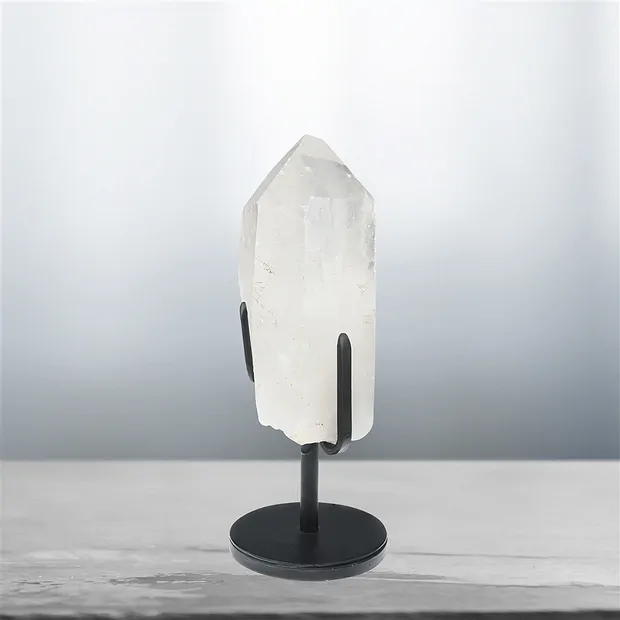 Bergkristall auf Ständer Unikat 034, 29cm | GH Edelsteine, Heilsteine & Schmuck