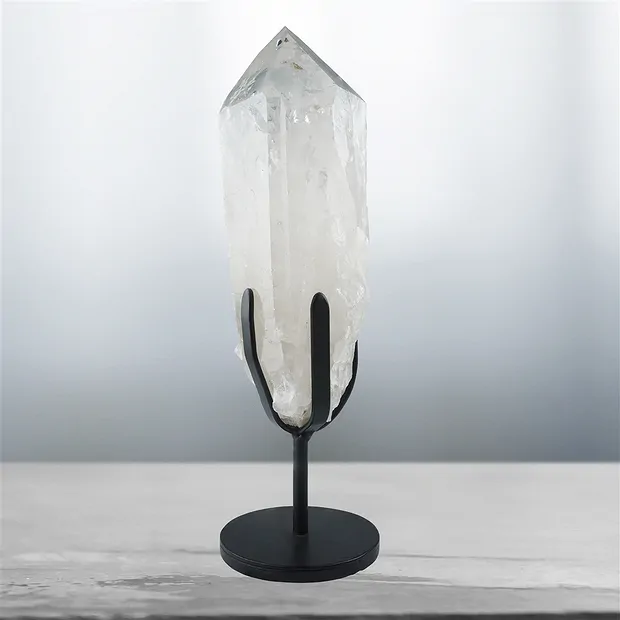 Rock Crystal on stand unique 040, 43cm | Schreier gems, healing stones & jewelry
