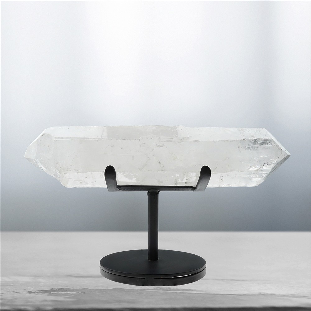 Cristal de roca sobre soporte espécimen único 043, 32cm | Marco Schreier