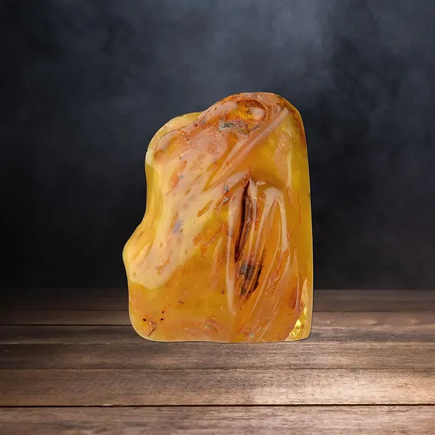 Pièces polies d'Ambre (naturel), 05,5cm Pièces uniques 003 | Marco Schreier