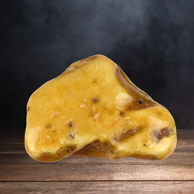 Pièces polies d'Ambre (naturel), 09cm Pièces uniques 010 | Marco Schreier