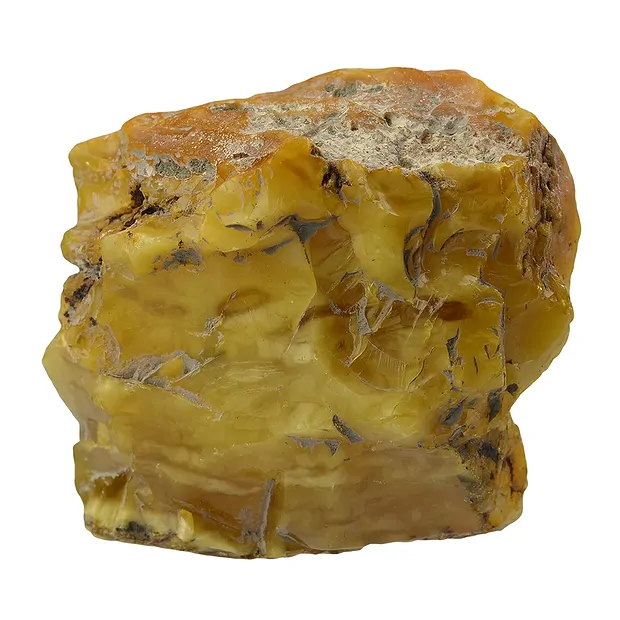 One side polished piece Amber (natural), 08,5cm unique 020 | Marco Schreier