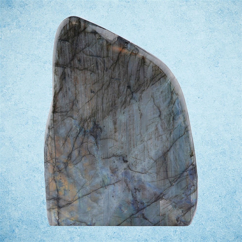 Anschliff Labradorit, 22 x 16 cm, Unikat 012 | Edelsteine, Heilsteine & Schmuck