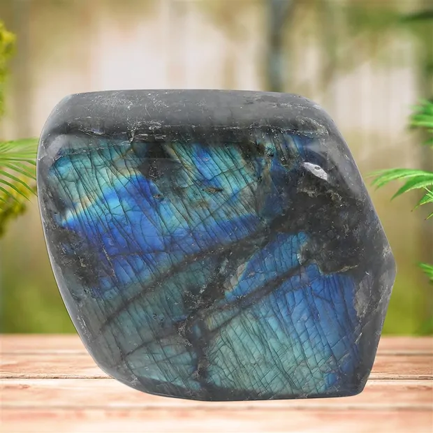 One side polished piece labradorite, 12 x 10cm, unique 021 | Marco Schreier