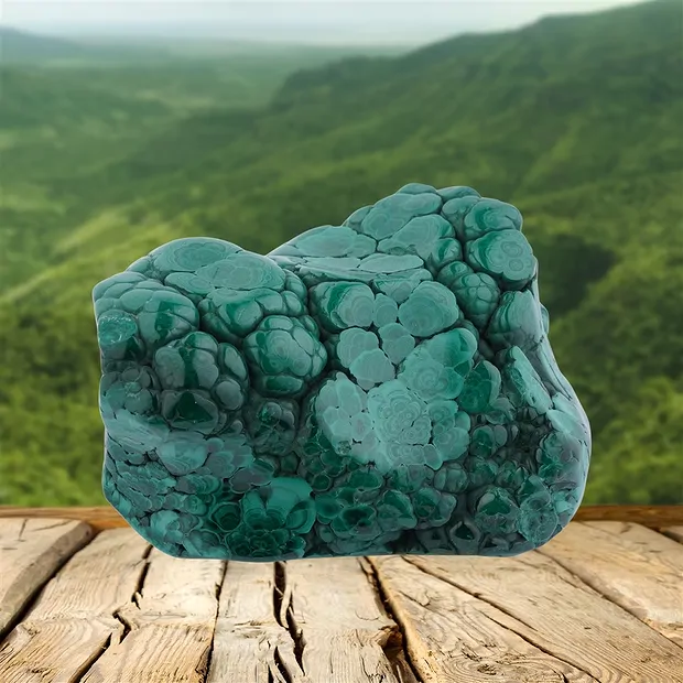 Freeform Malachite, 12 x 9cm, unique 005 | wholesaler gems & healing stones