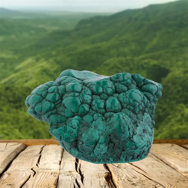 Freeform Malachite, 11 x 10cm, unique 006 | wholesaler gems & healing stones