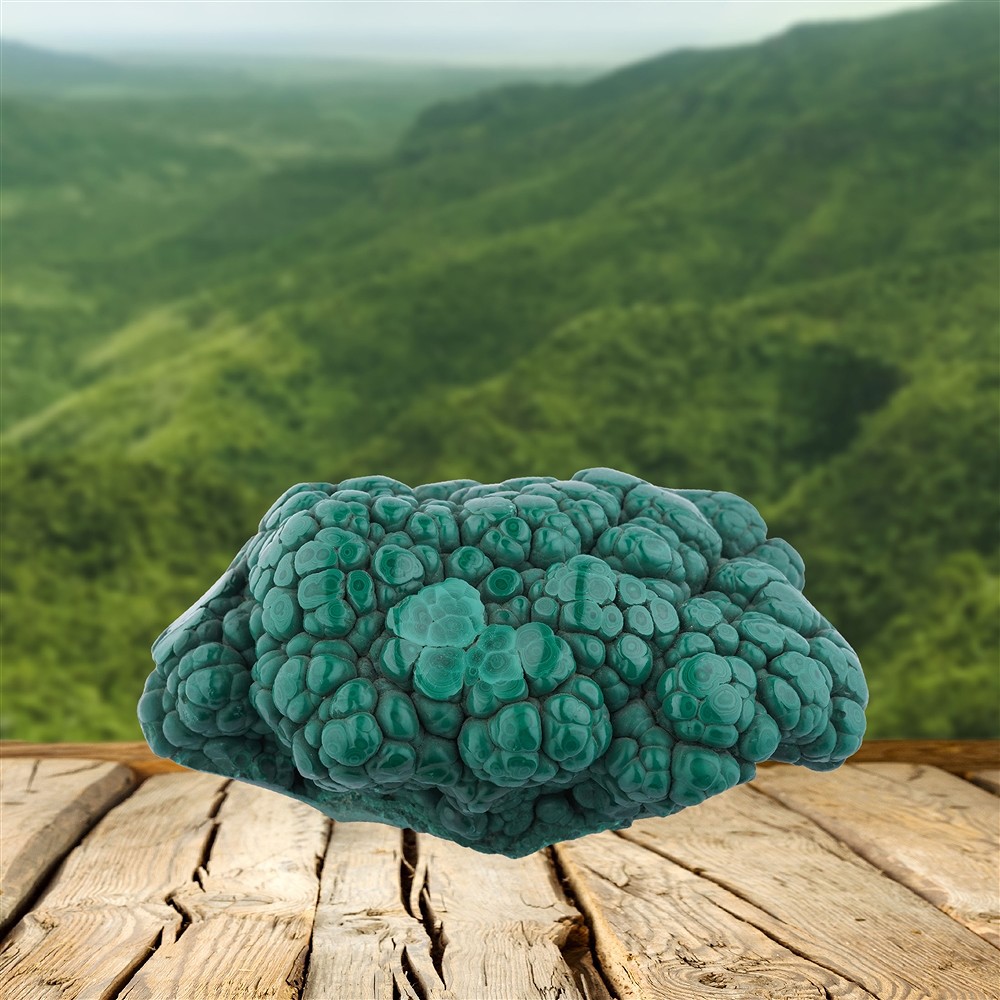 Freeform Malachite, 13 x 8cm, unique 007 | wholesaler gems & healing stones