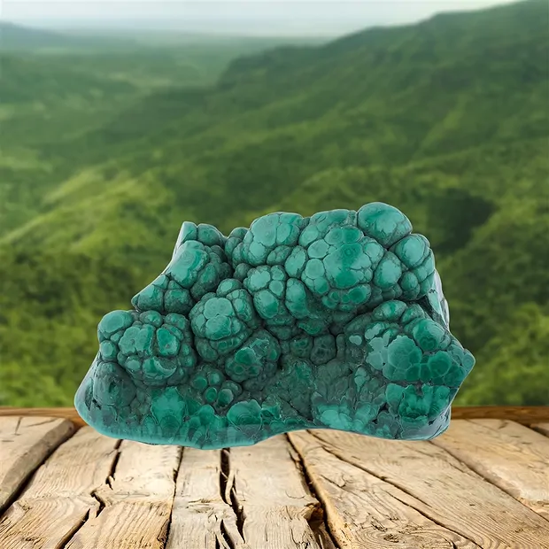 Malachite a forma libera, 12 x 6,5 cm, unico 011 | Marco Schreier