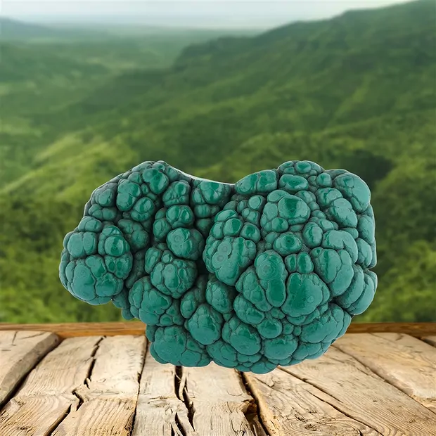 Freeform Malachite, 11 x 8.5cm, unique piece 015 | Marco Schreier