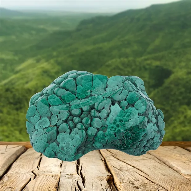 Freeform Malachite, 14 x 10cm, Pièces uniques 017 | Marco Schreier