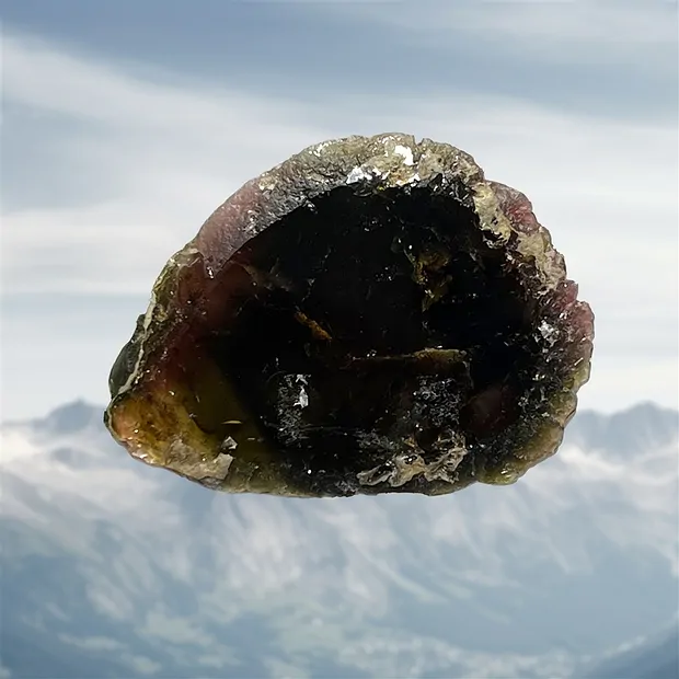 Disco de turmalina único 026 | piedras preciosas, piedras curativas y joyería