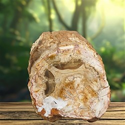 2804187003 Anschliff versteinertes Holz, 15 x 13cm, Unikat 003 | Marco Schreier