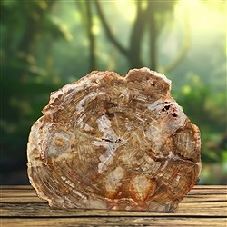 2804187023 Anschliff versteinertes Holz, 20 x 18cm, Unikat 023 | Marco Schreier