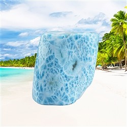 2804196016 Freeform Larimar unique specimen 016, 6 x 7cm | wholesaler gems & healing stones