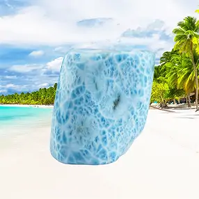 Pièces uniques Larimar 016 en forme libre, 6 x 7cm | Marco Schreier