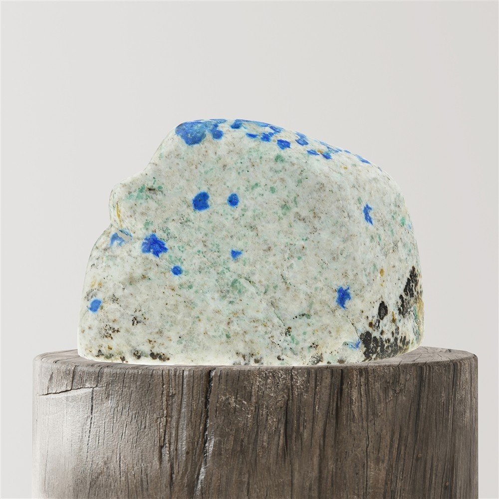 Freeform K2 (Azurite in Gneiss) unique specimen 006, 8cm | Marco Schreier