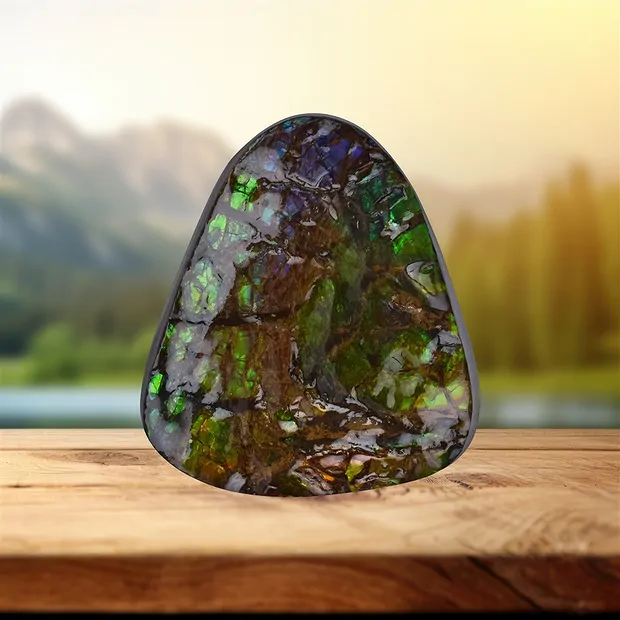 Ammolita tallada única 023 | piedras preciosas, piedras curativas y joyería