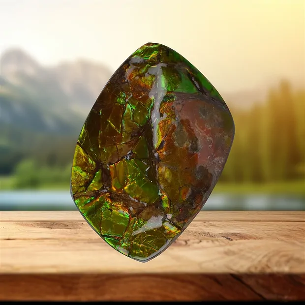 One side polished piece unique 028 | wholesaler gems, healing stones & jewelry