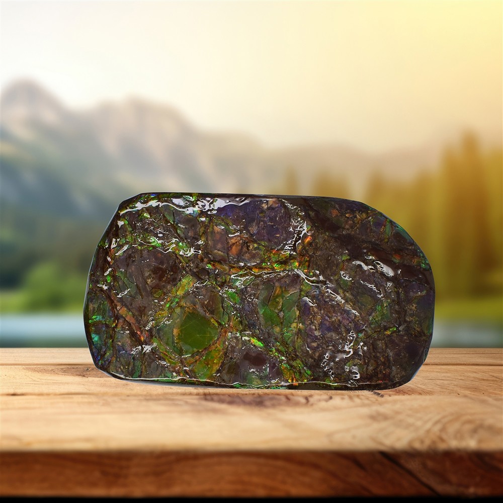 One side polished piece unique 042 | wholesaler gems, healing stones & jewelry