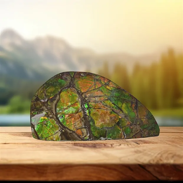 Ammolita molida única 055 | piedras preciosas, piedras curativas y joyería