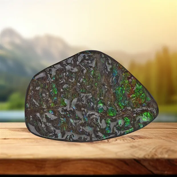 One side polished piece unique 058 | wholesaler gems, healing stones & jewelry