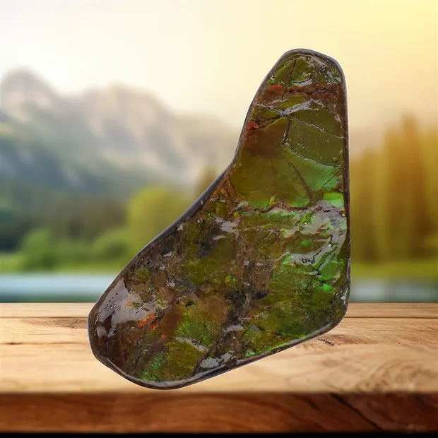 One side polished piece unique 073 | wholesaler gems, healing stones & jewelry