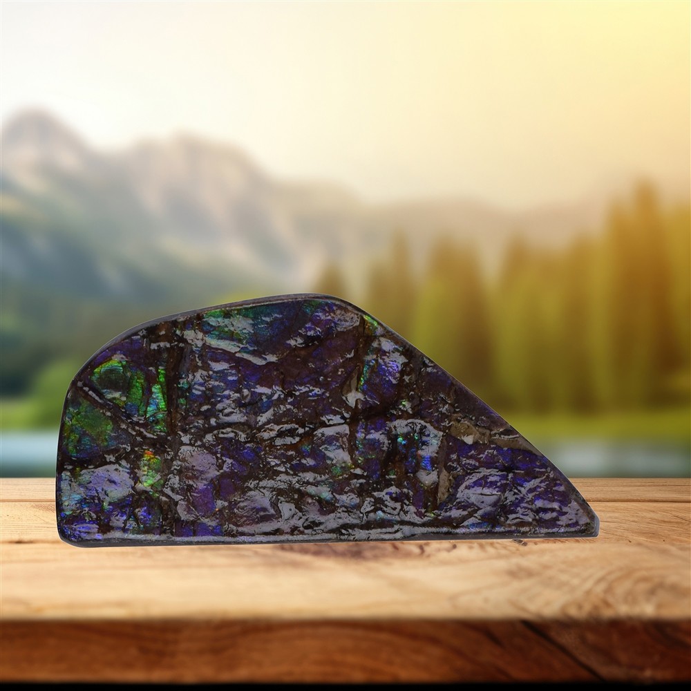 One side polished piece unique 081 | wholesaler gems, healing stones & jewelry