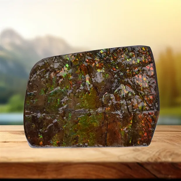 One side polished piece unique 083 | wholesaler gems, healing stones & jewelry