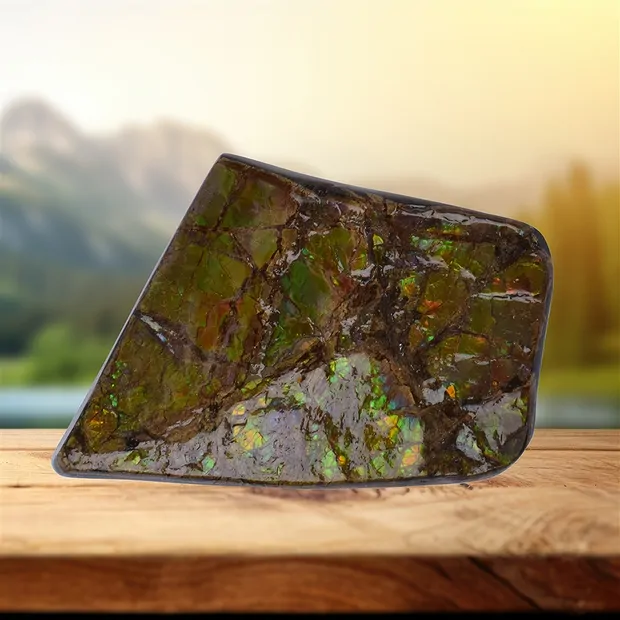 One side polished piece unique 085 | wholesaler gems, healing stones & jewelry