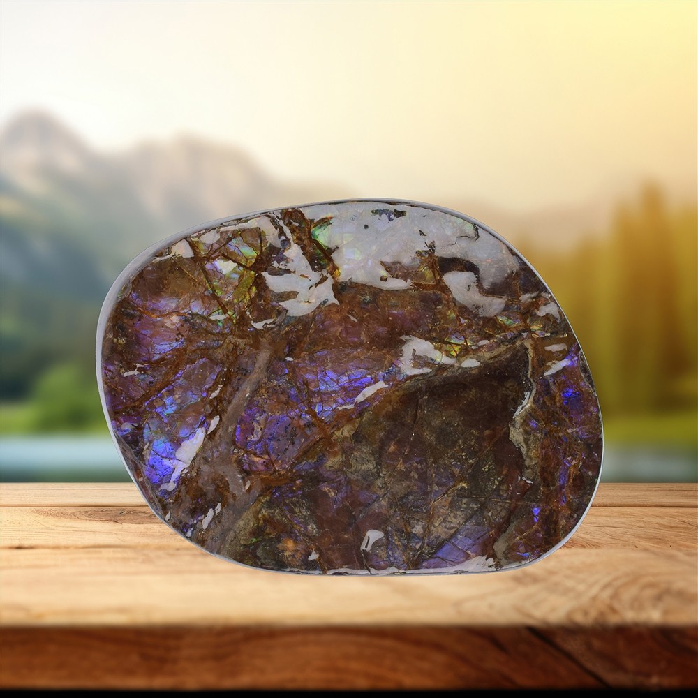 Ammolita taglio unico 111 | Ingrosso Schreier; gemme, pietre curative e gioielli