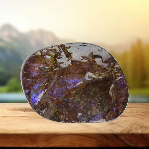 Ammolita tallada única 111 | piedras preciosas, piedras curativas y joyería