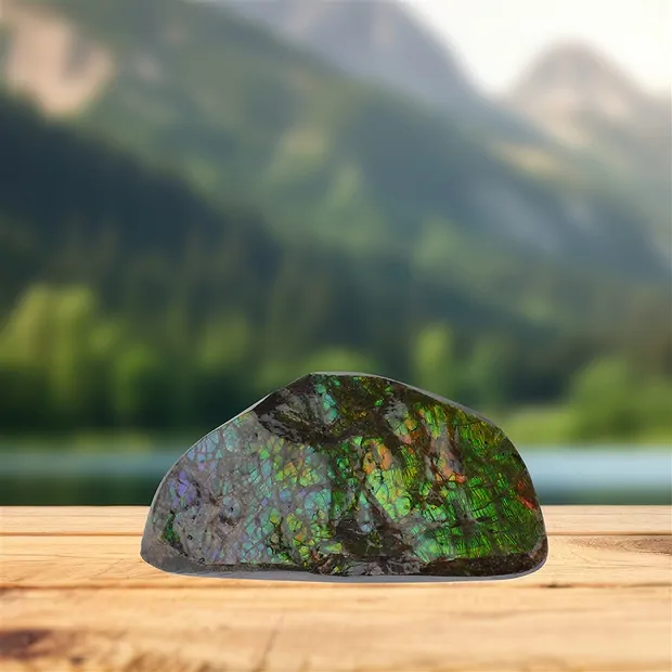 One side polished piece unique 147, 6,0cm | wholesaler gems & healing stones
