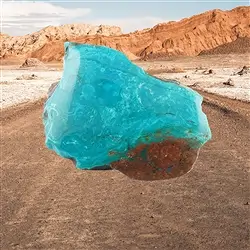 2804599002 One side polished piece Atacama Opal, 7 x 5cm, unique 002 | Marco Schreier