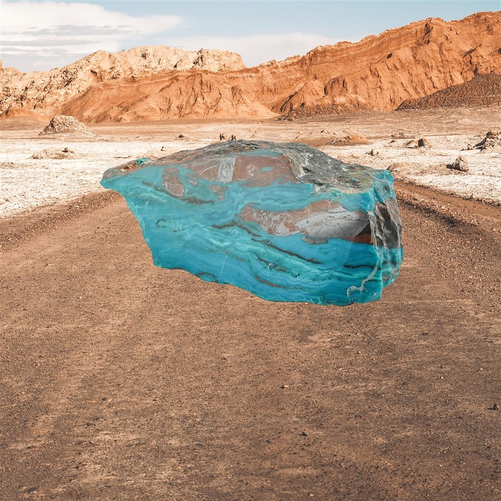 Anschliff Atacama-Opal, 7 x 5cm, Unikat 003 | Edelsteine, Heilsteine & Schmuck