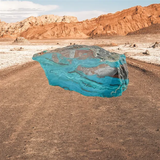 Recorte de Ópalo de Atacama, 7 x 5 cm, único 003 | Marco Schreier