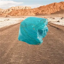 2804599004 One side polished piece Atacama Opal, 4 x 7cm, unique 004 | Marco Schreier