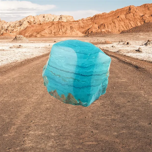 Recorte de Ópalo de Atacama, 4 x 3 cm, único 005 | Marco Schreier