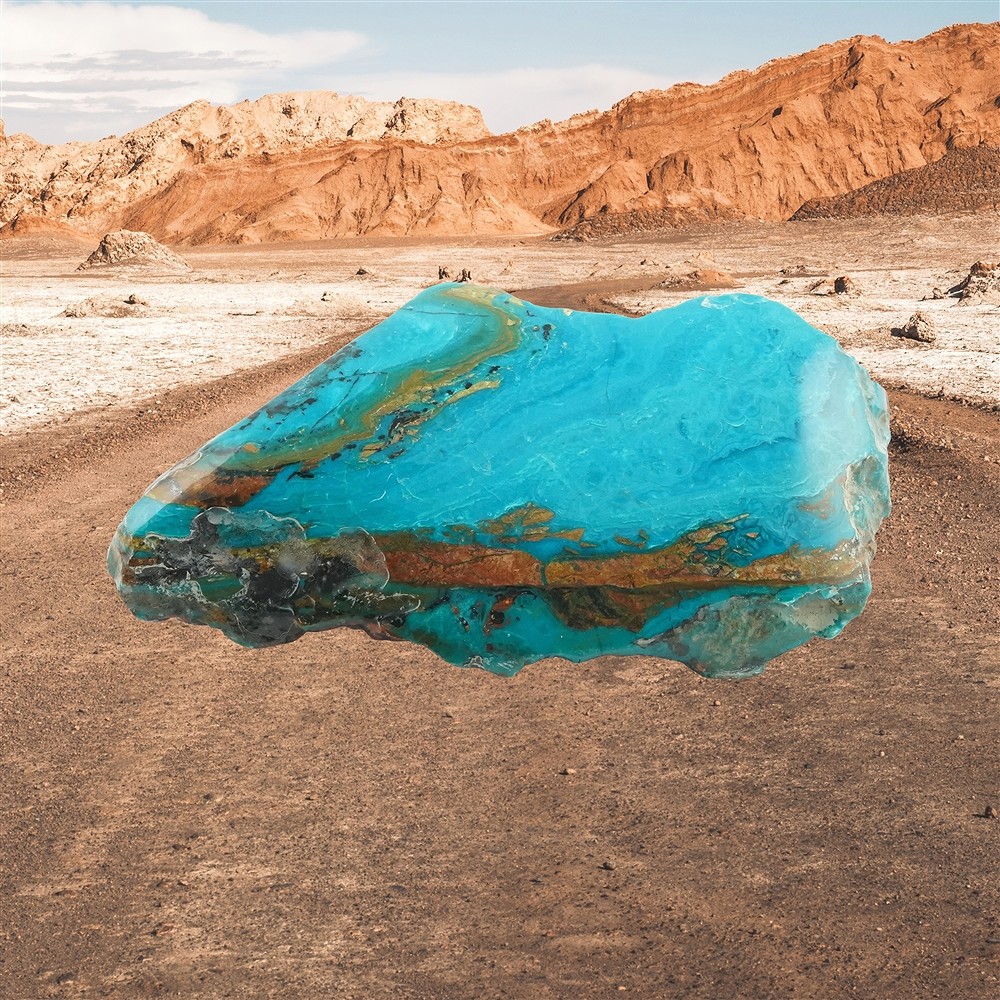 Anschliff Atacama-Opal, 8 x 4cm, Unikat 006 | Edelsteine, Heilsteine & Schmuck