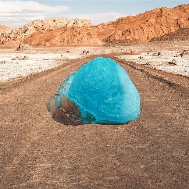 One side polished piece Atacama Opal, 5 x 4cm, unique 007 | Marco Schreier