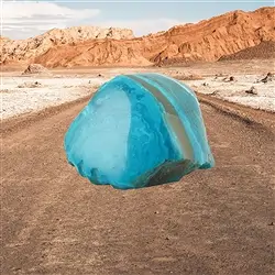 2804599009 One side polished piece Atacama Opal, 5 x 6cm, unique 009 | Marco Schreier