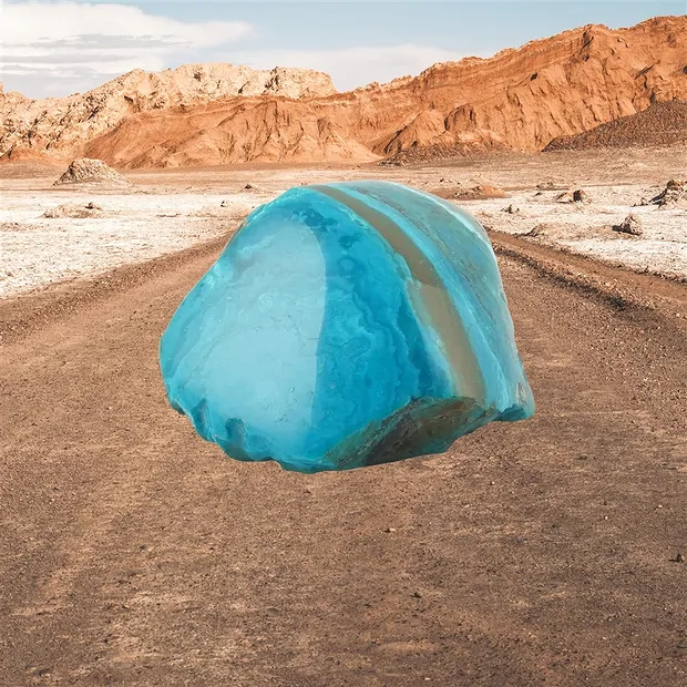 Recorte de Ópalo de Atacama, 5 x 6 cm, único 009 | Marco Schreier