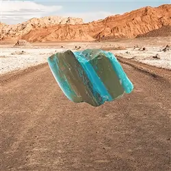 2804599011 One side polished piece Atacama Opal, 3 x 3cm, unique 011 | Marco Schreier